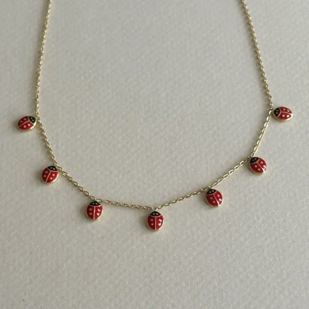Ladybug Necklace #2126